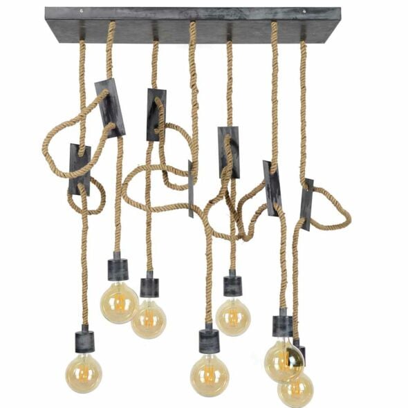 Hanglamp Rope 7-lichts